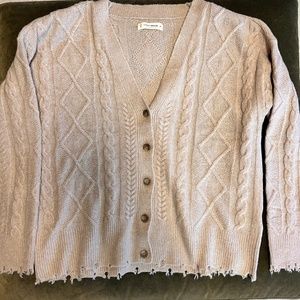 Lucky Brand Cable Cardigan NWT